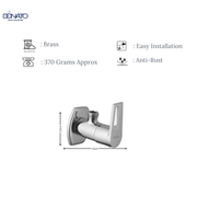 DONATO BRASS ANGLE VALVE -LAVISH