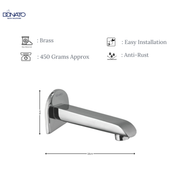 DONATO BRASS SPOUT PLAIN- GRACE