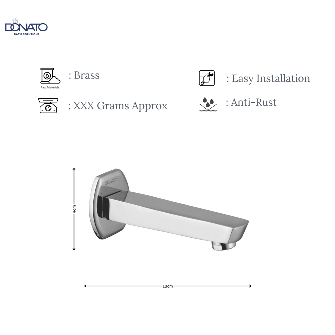 DONATO BRASS SPOUT PLAIN- LAVISH