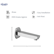DONATO BRASS SPOUT PLAIN- LAVISH
