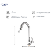 DONATO BRASS SWAN NECK -SLEEK