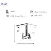 DONATO BRASS SINK COCK WALL MOUNTED -lavish
