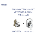 DONATO 2 INLET 2 OUTLET HIGH FLOW DIVERTER SET -LAVISH