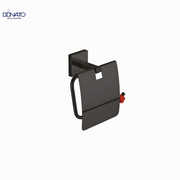 DONATO PAPER HOLDER WITH LID- REPLAY BLACK