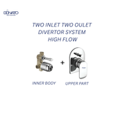DONATO 2 INLET 2 OUTLET HIGH FLOW DIVERTER SET -GRACE