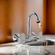 DONATO BRASS SINK MIXER WALL MOUNTED -DAISY