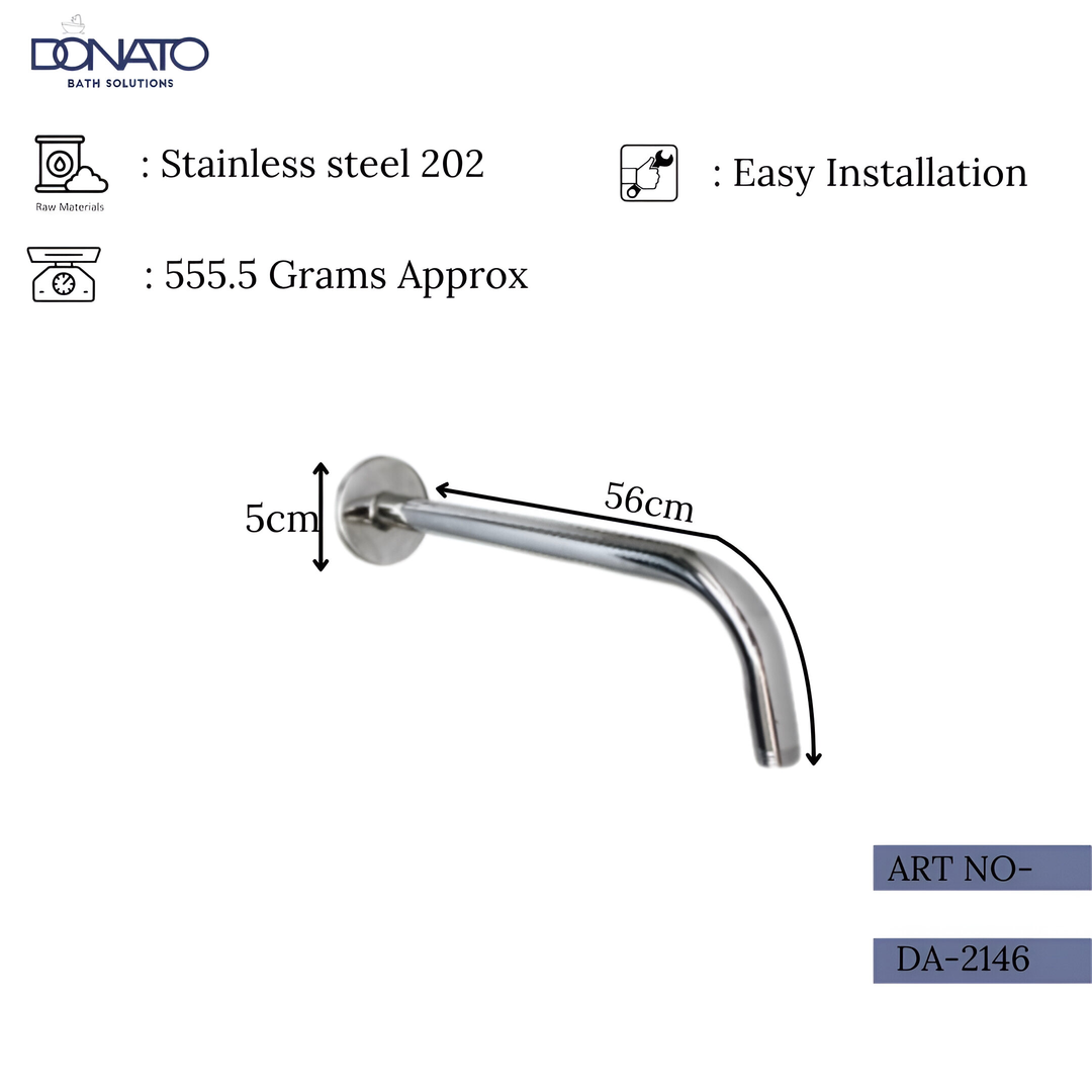 ROUND L-TYPE 24" - SHOWER ARM