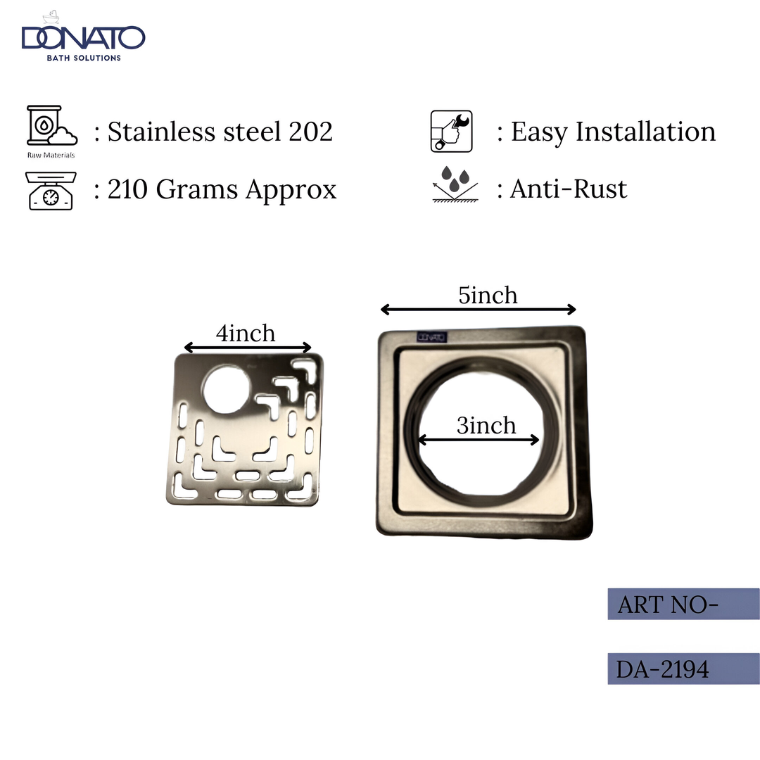 ZEN HOLE 5"x5"- SS 202 GRATINGS