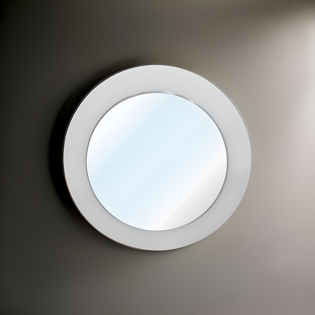 LYCRA MIRROR ROUND WHITE