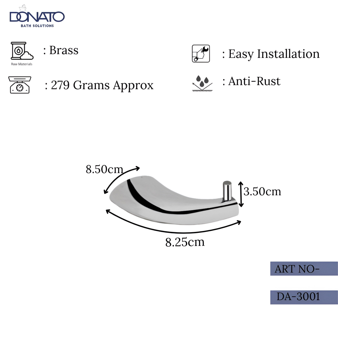 ROBE HOOK- DROPLET (BRASS)