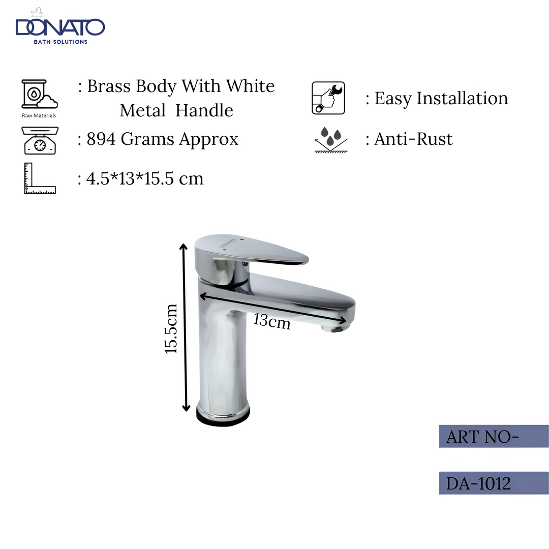 BRASS SINGLE LEVER BASIN MIXER -DESSERT