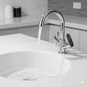DONATO BRASS CENTER HOLE BASIN MIXER -DAISY