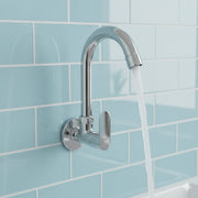 DONATO BRASS SINK COCK WALL MOUNTED -DAISY