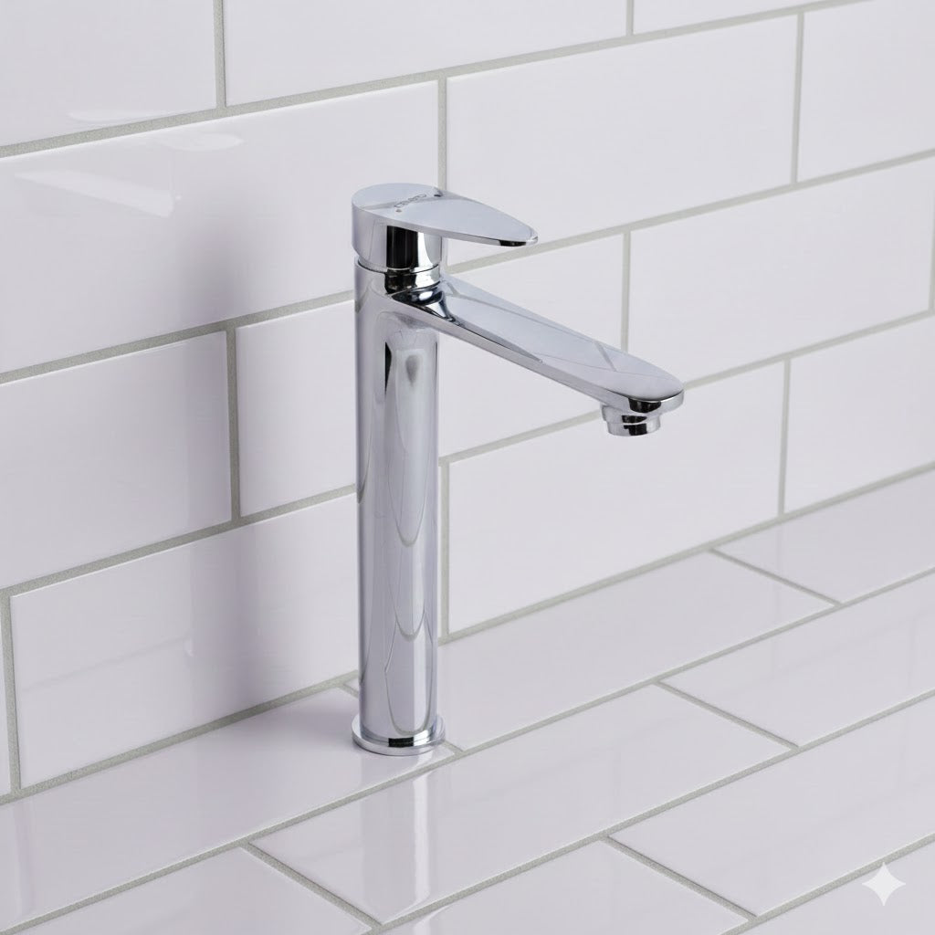 DONATO BRASS EXTENDED SINGLE LEVER BASIN MIXER -DESSERT