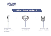 DIVE CLICK BUTTON HEALTH FAUCET WITH 1.0 MTRS. HD SHOWER TUBE AND HOOK