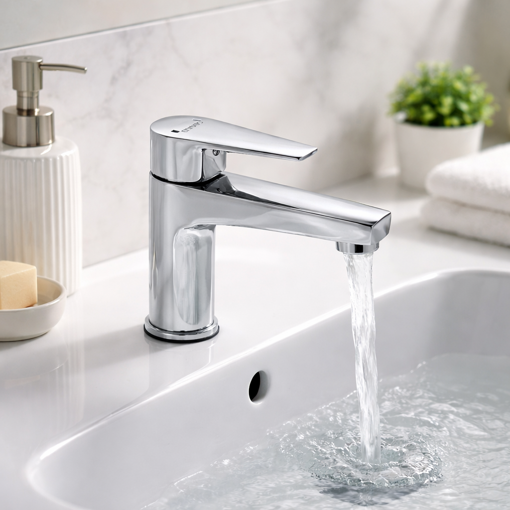 Dolce Single Lever Basin Mixer - Modern Bathroom Faucet