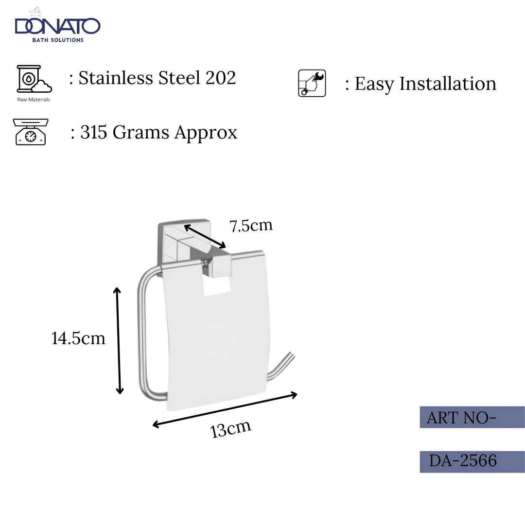 PAPER HOLDER WITH LID - ROSE S.S 202