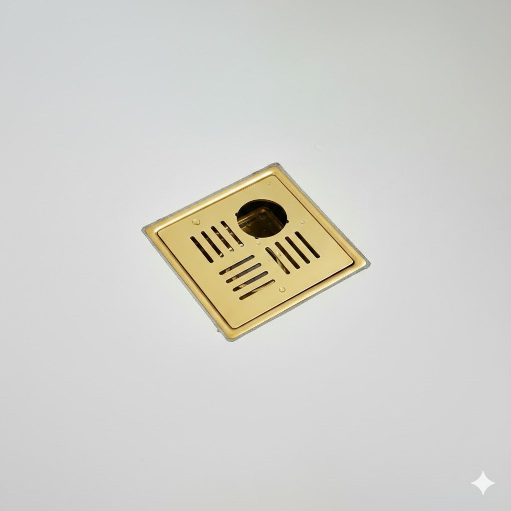 GLORY HOLE 6"x6"  GOLD - SS 304 GRATINGS