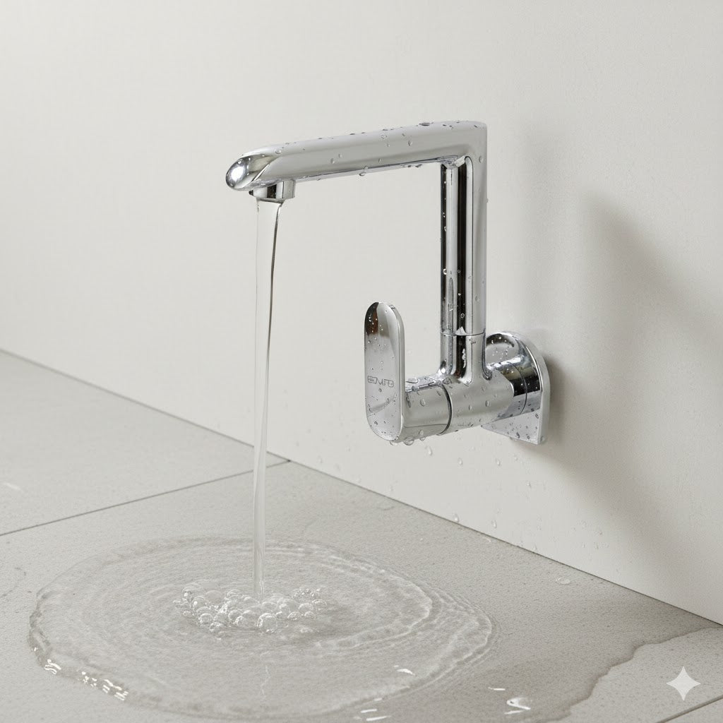 DONATO BRASS SINK COCK WALL MOUNTED -GRACE