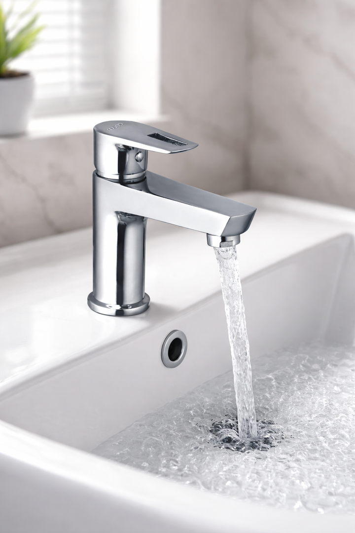 LAVISH Single Lever Basin Mixer - Modern Bathroom Faucet