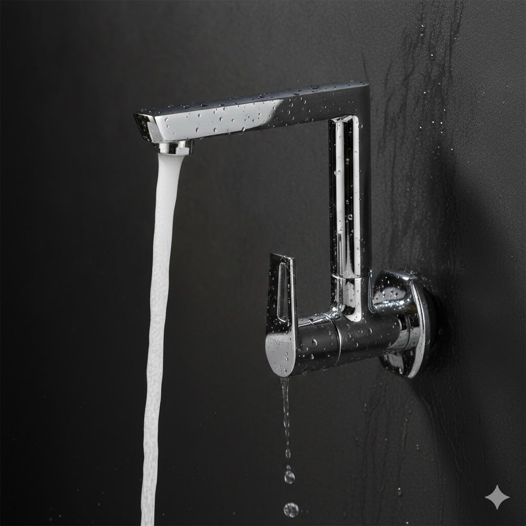 DONATO BRASS SINK COCK WALL MOUNTED -lavish