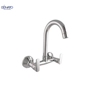 DONATO BRASS SINK MIXER WALL MOUNTED -SLEEK