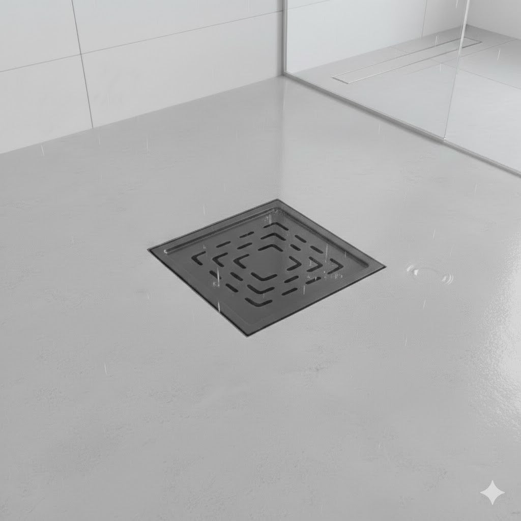 ZEN PLAIN 6"x6"  MATT BLACK - SS 304 GRATINGS