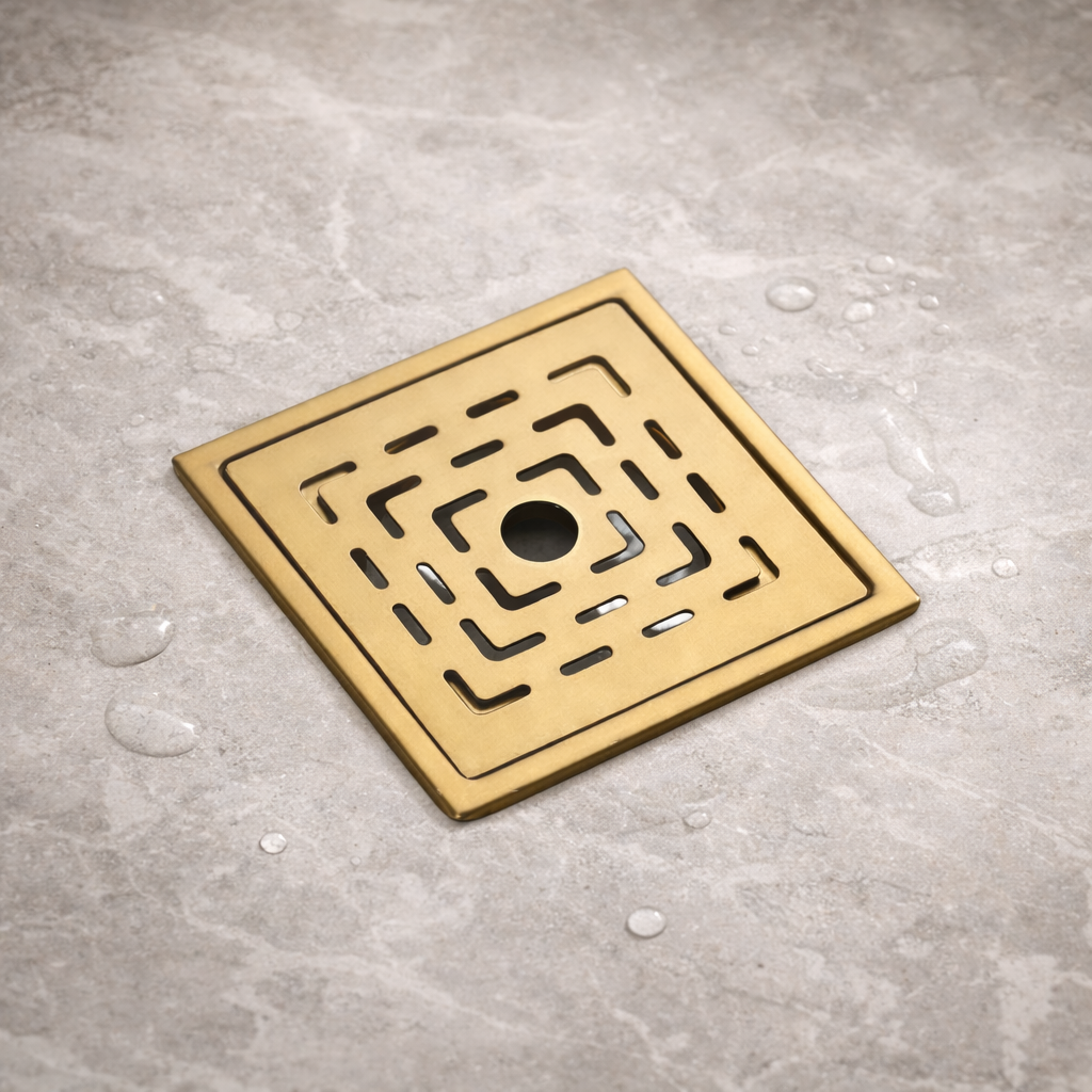 ZEN HOLE 6"x6"  GOLD - SS 304 GRATINGS
