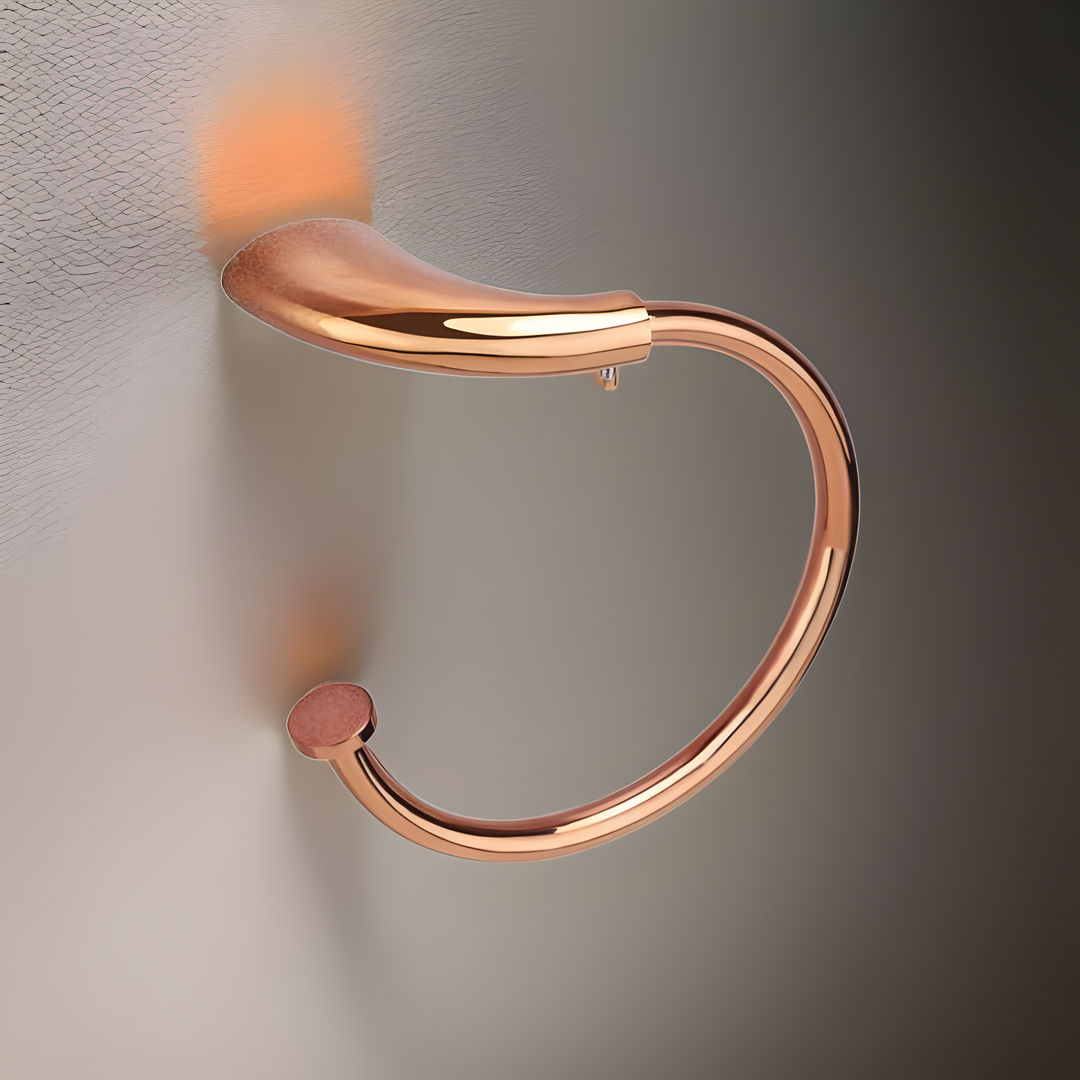 DONATO TOWEL RING- DROPLET ROSE GOLD (BRASS)