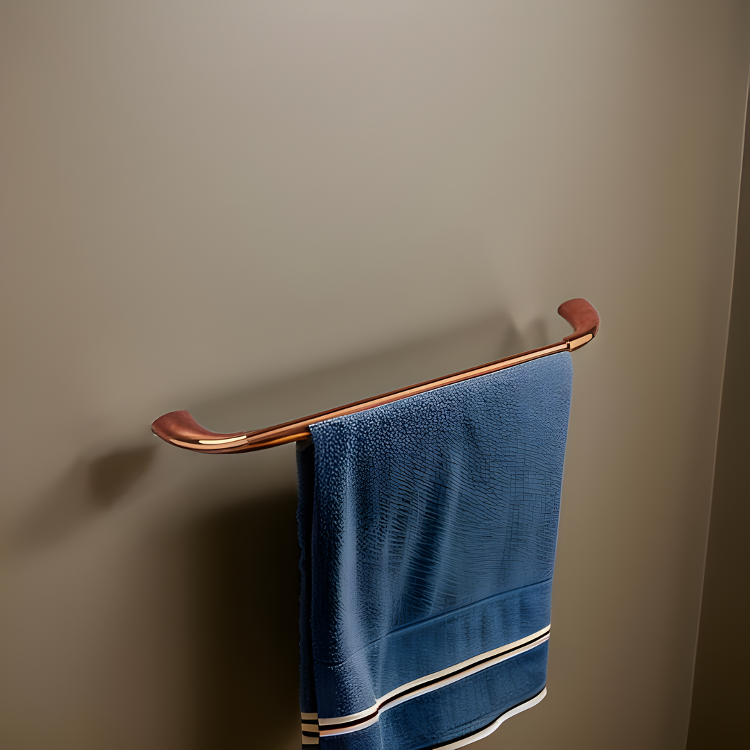 DONATO TOWEL RAIL 24”- DROPLET ROSE GOLD (BRASS)