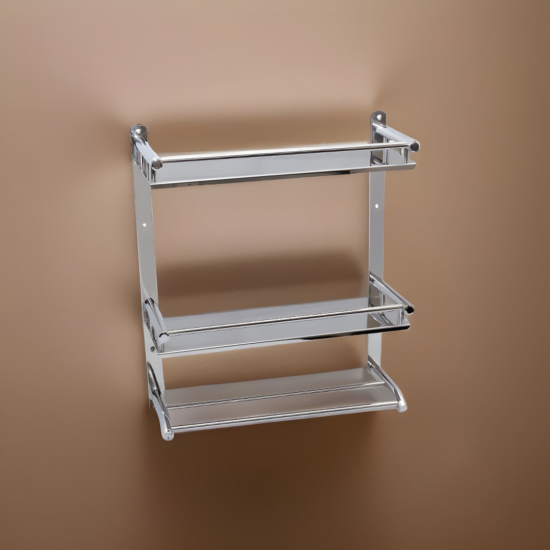 elegent double shelf with towel rode