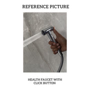 Contemporary health faucet with a polished chrome finish