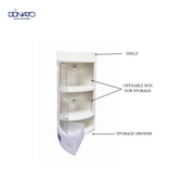 CORNER PVC CABINET 24