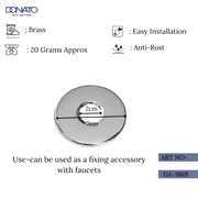 Standard chrome-plated flange suitable for various pipe sizes