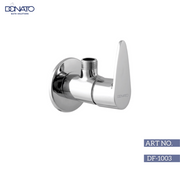 Contemporary angle valve with a sleek design, ideal for both residential and commercial applications.