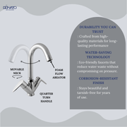 Modern Center Hole Basin Mixer - Sleek Bathroom Faucet Design