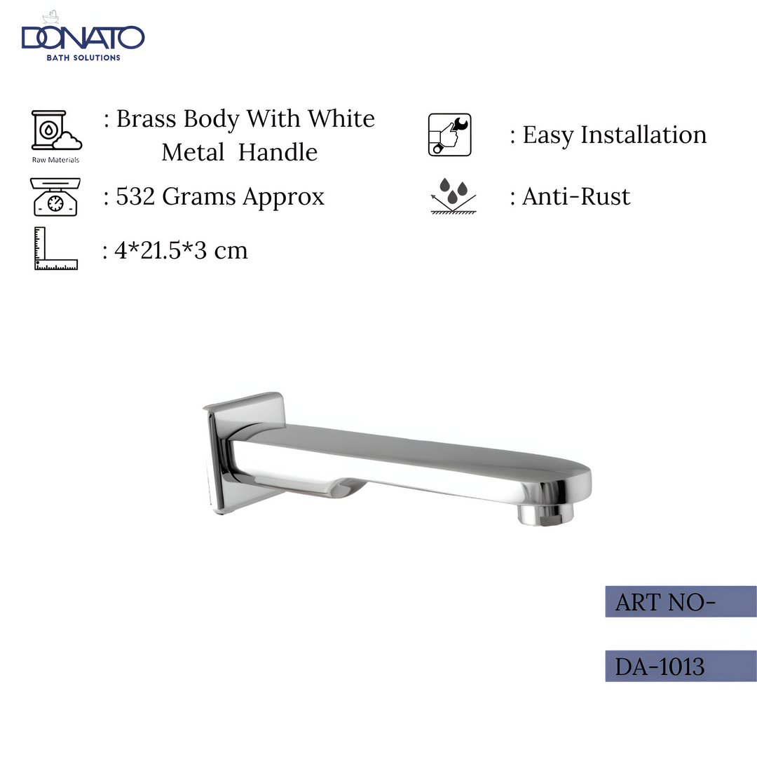 Elegant plain spout designed for easy installation with weight of 532 grams and wieght of 21.5 cm