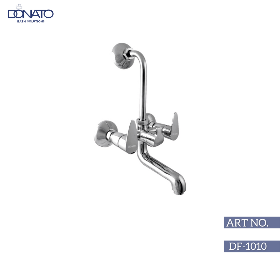 Contemporary wall mixer L-blend with dual handles for precise temperature adjustment and smooth operation