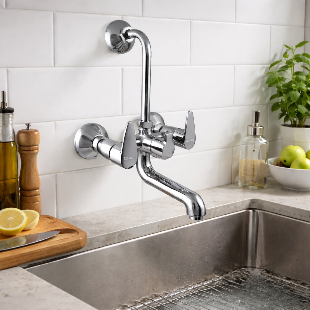 DONATO BRASS WALL MIXER L-BLEND -DESSERT