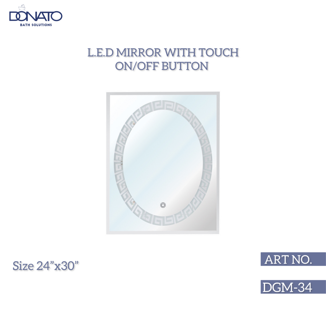 OVAL SHAPED LED MIRROR