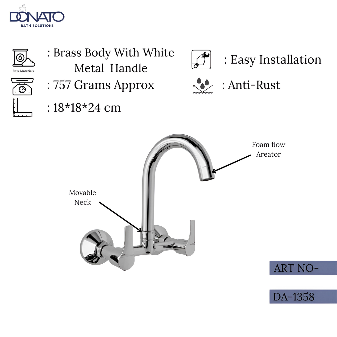 compact diana sink mkxer wall mounted measuring 24 cm tall and 18 cm wide with 757 grams of weight.