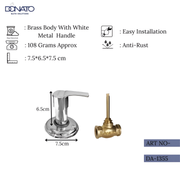 diana stop cock concealed 108 grams weight , 6.5cm tall and 7.5 cm wide