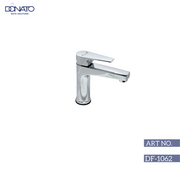 Modern single lever basin mixer faucet in chrome finish for stylish bathroom sinks