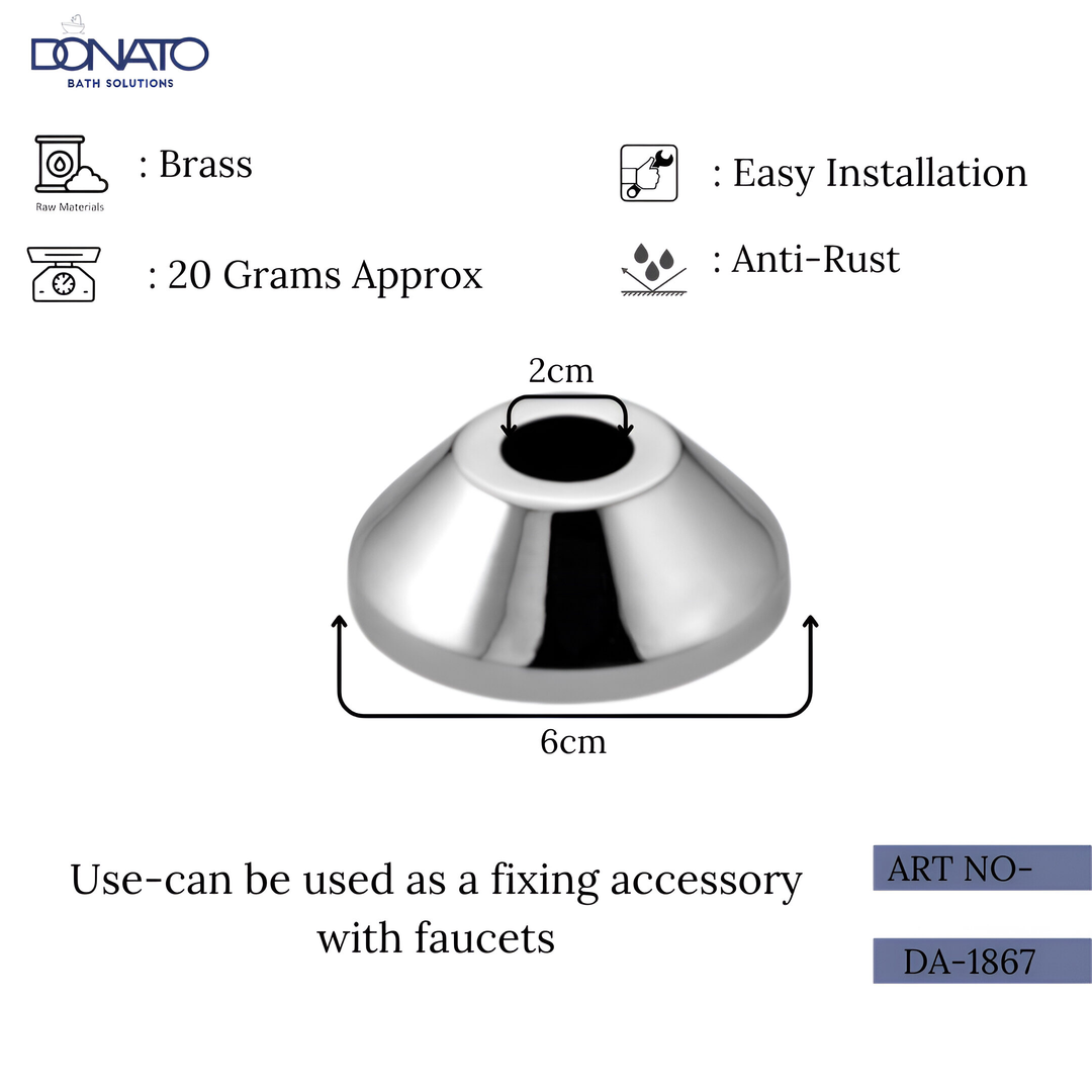 High-quality CP flange with a polished finish for a sleek look