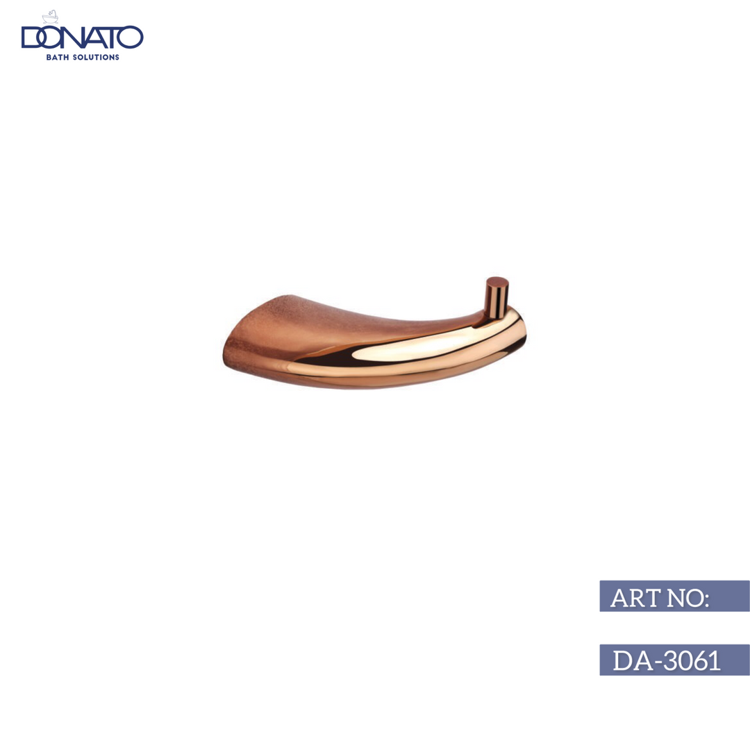 ROBE HOOK- DROPLET ROSE GOLD (BRASS)