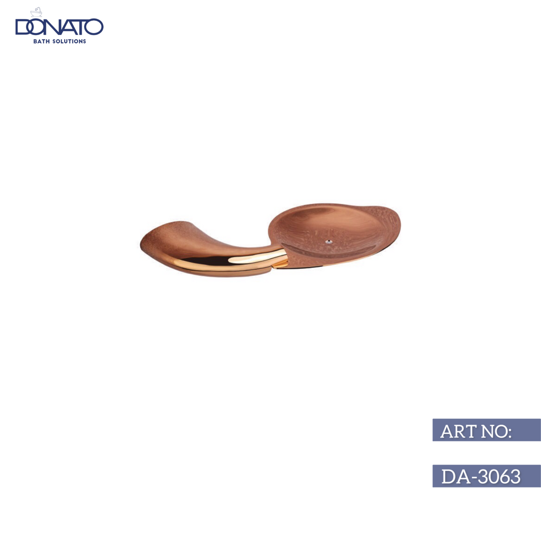 DONATO SOAP DISH-DROPLET ROSE GOLD(BRASS)