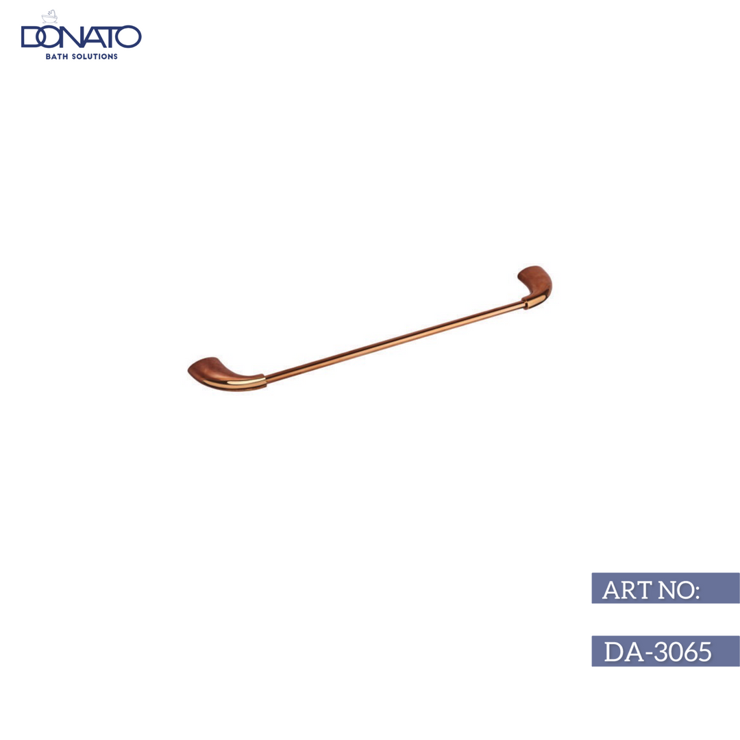 DONATO TOWEL RAIL 24”- DROPLET ROSE GOLD (BRASS)