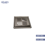 Contemporary stainless steel grating used for drainage in an outdoor patio da-2288