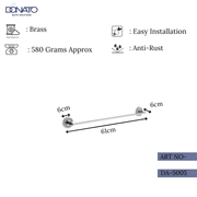 DONATO TOWEL RAIL 24”- DRAKE BRASS