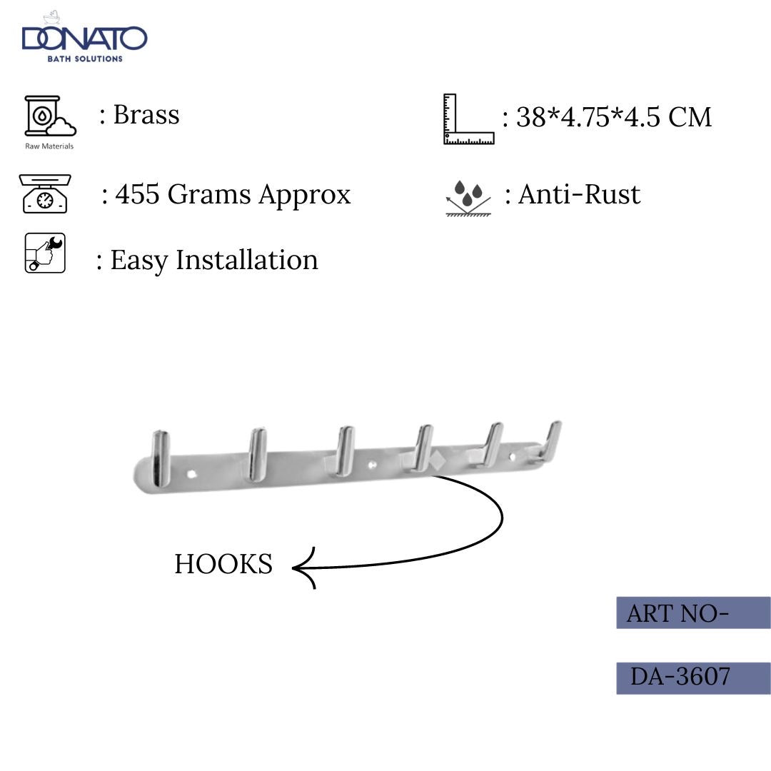 DONATO 6 POINT L HOOK C.P SATIN